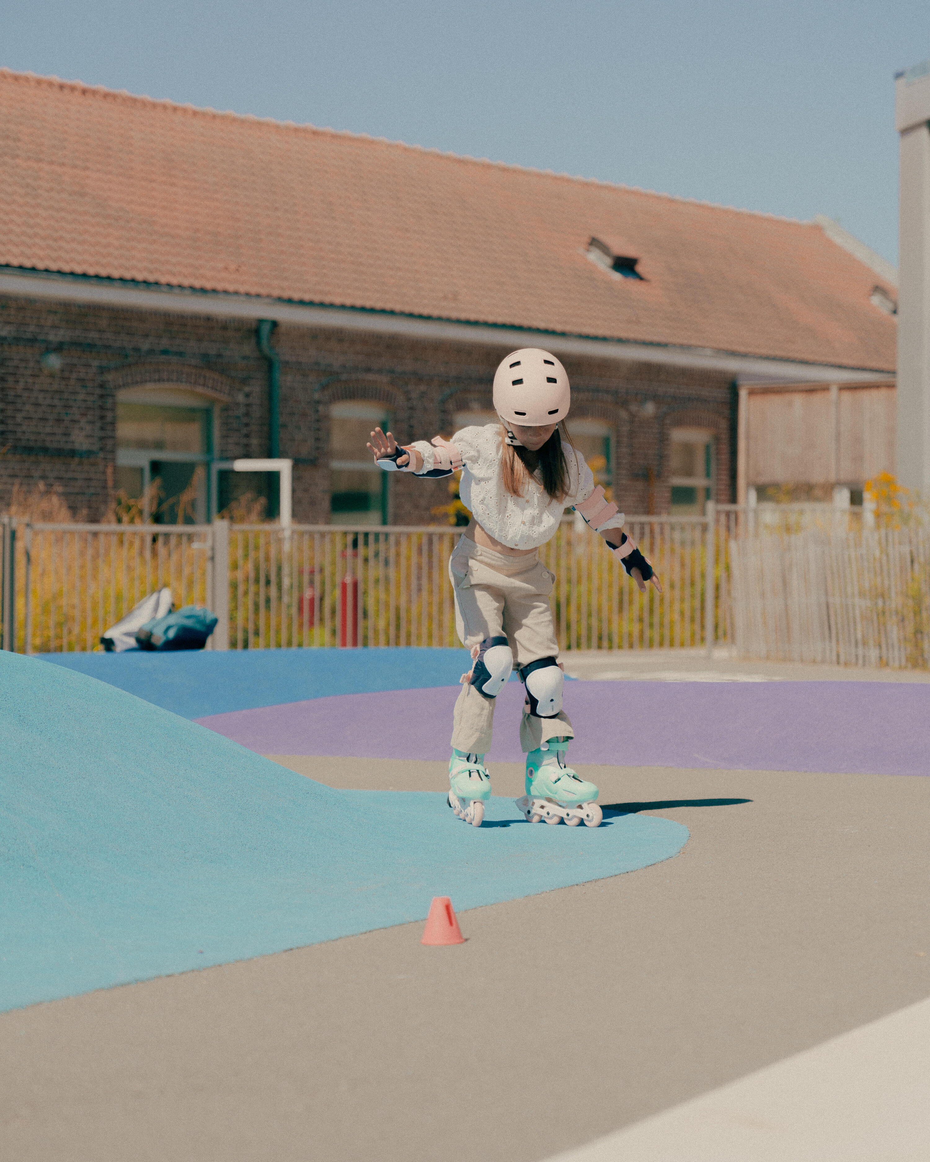 Patins à roues alignées ajustables sur 3 tailles enfant, Play 5 10/19