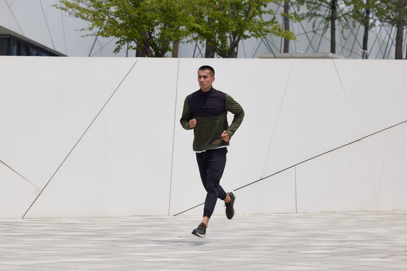 Koszulka do biegania z długim rękawem męska Kiprun Warm 500 ocieplana