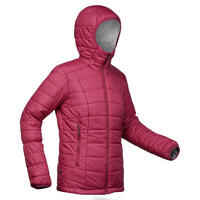 Women's Mountain Trekking Padded Jacket with Hood - MT100 -5°C