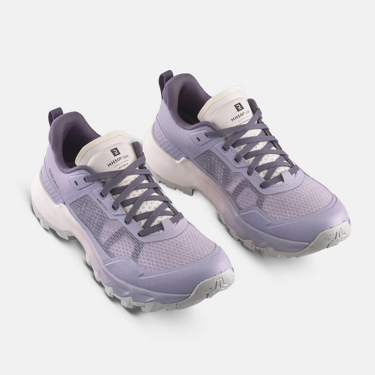 Women's Mountain Hiking Boots - MH500 LIGHT Purple