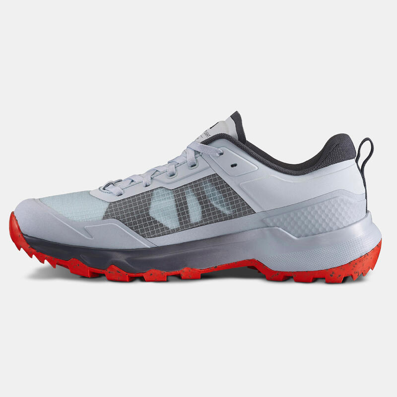 Scarpe trekking uomo MH500 LIGHT grigio chiaro e rosso