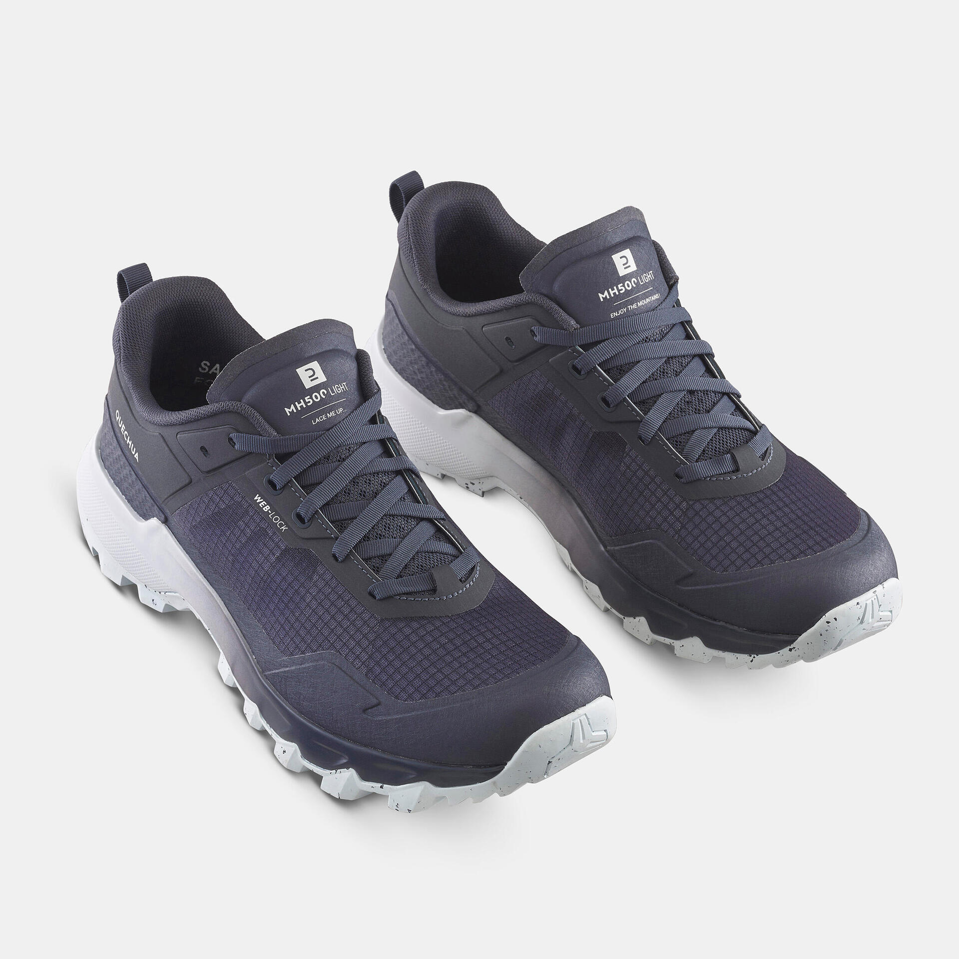 Men’s Hiking Shoes MH500 Light Grey