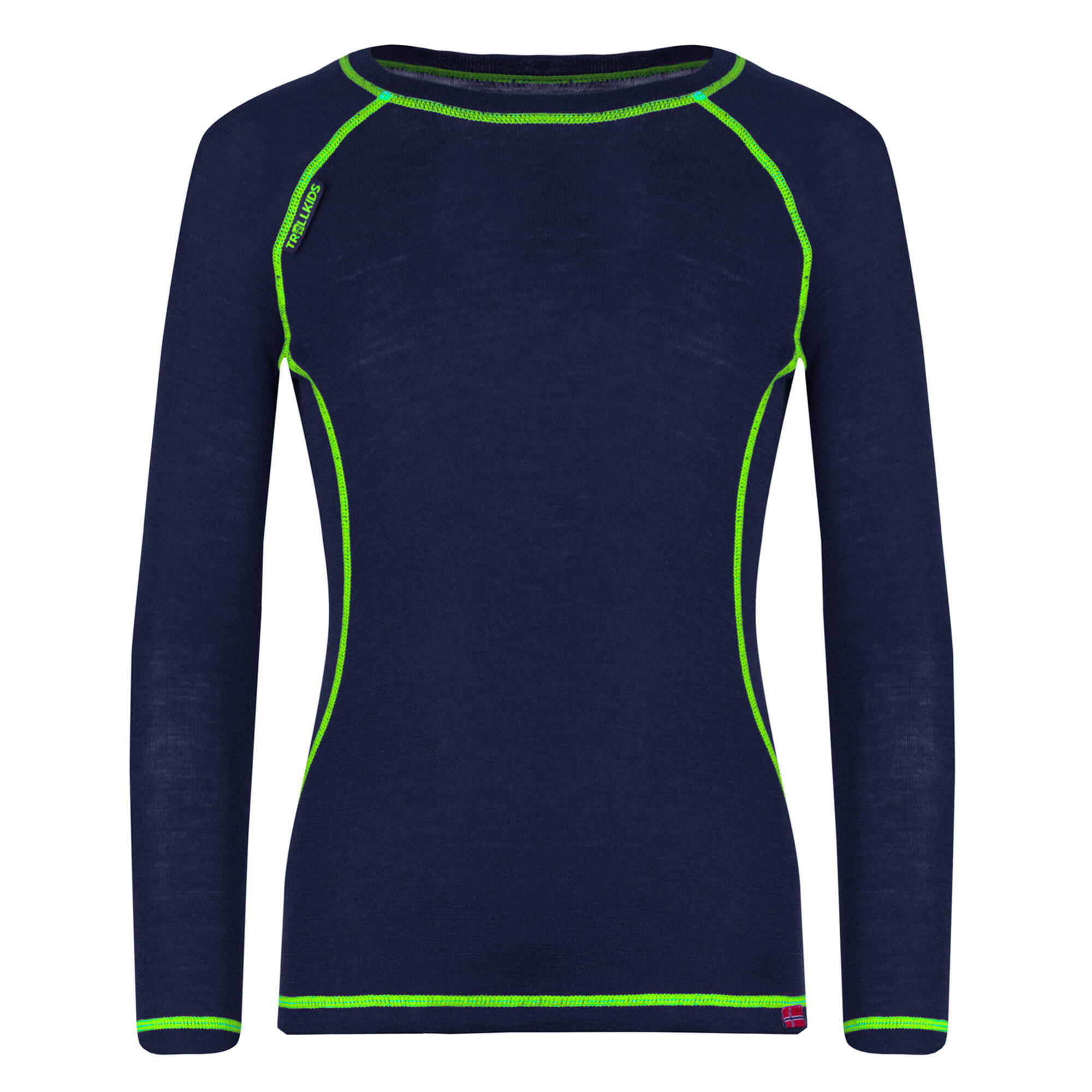 Completo lana maglia maniche lunghe e calzamaglia bambino azzurro/verde 3/4