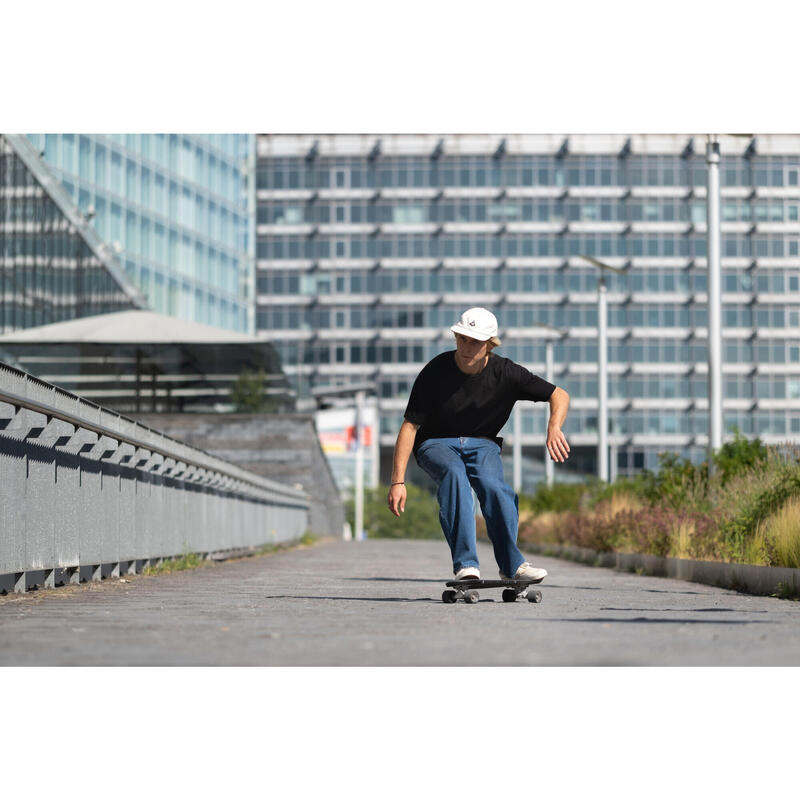 Chaussures basses skateboard-longboard adulte VULCA 100 grège
