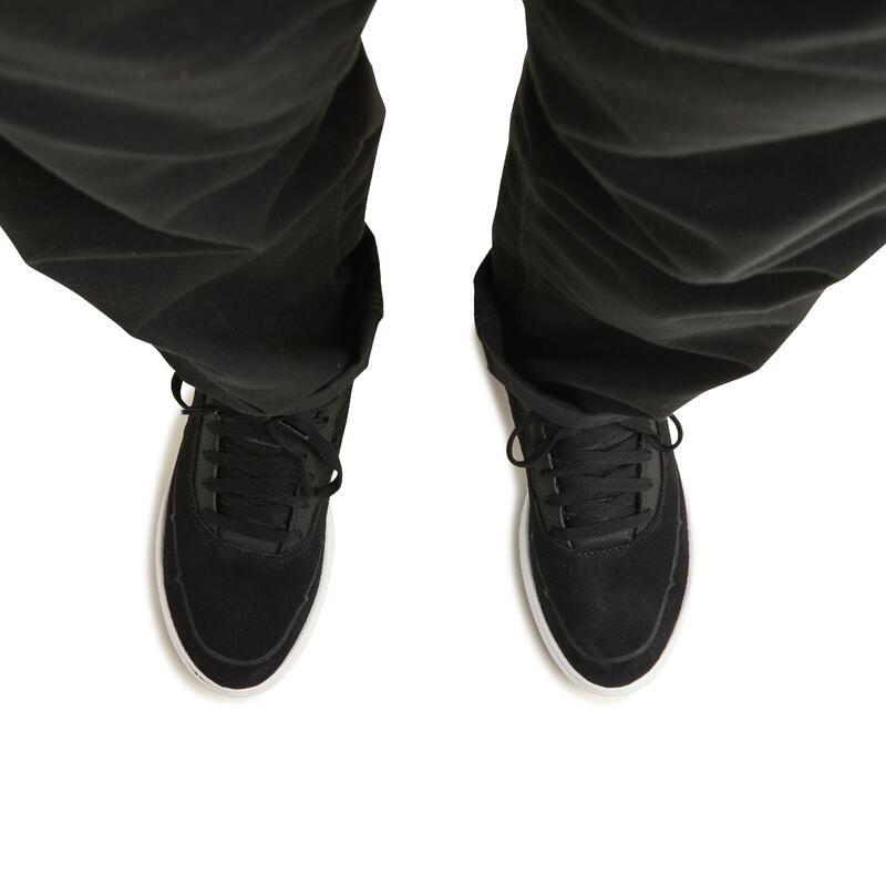 Chaussures basses (cupsoles) de skateboard adulte CRUSH 500 noire / bordeaux