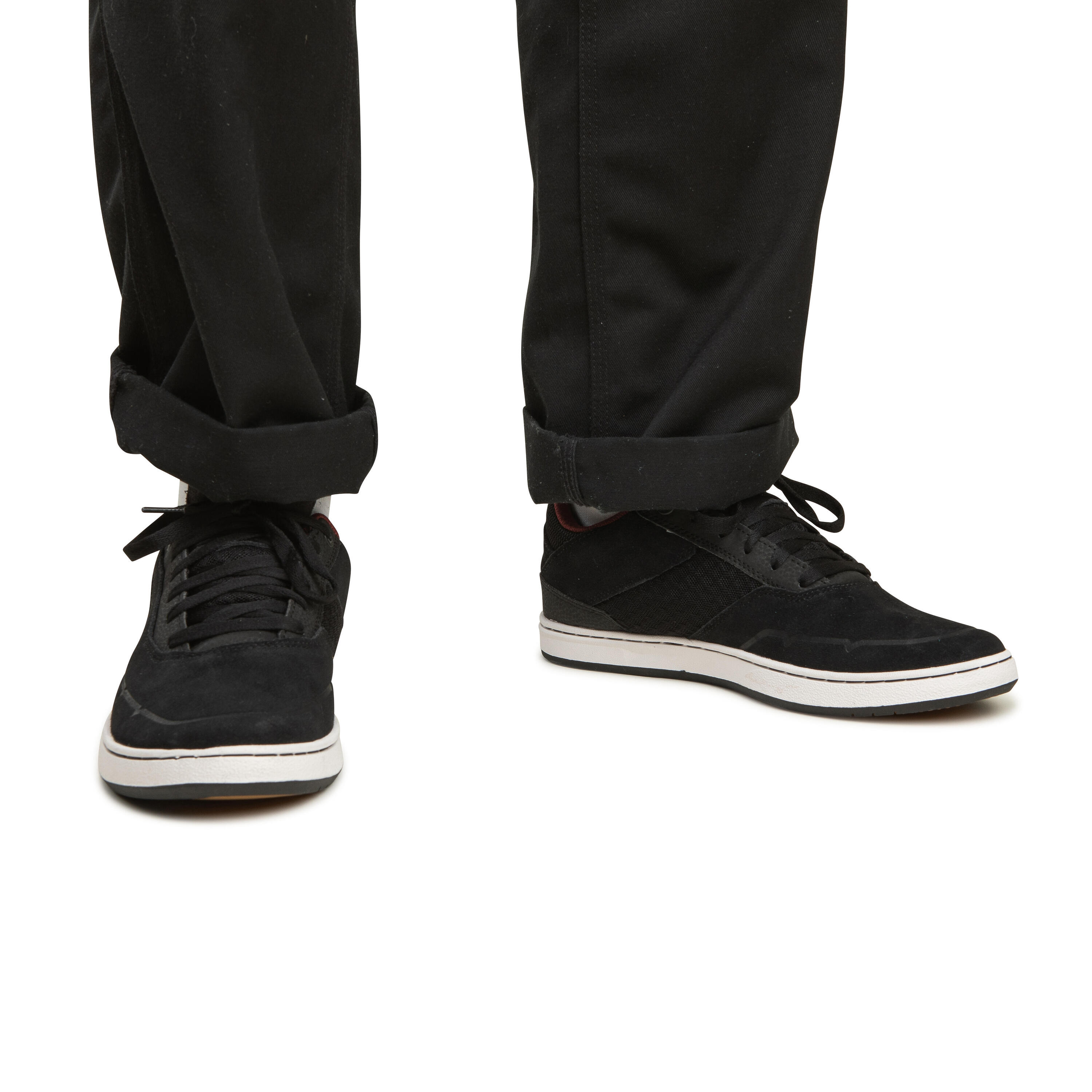 Crush 500 Adult LowTop Cupsole Skate Shoes Black/Burgundy