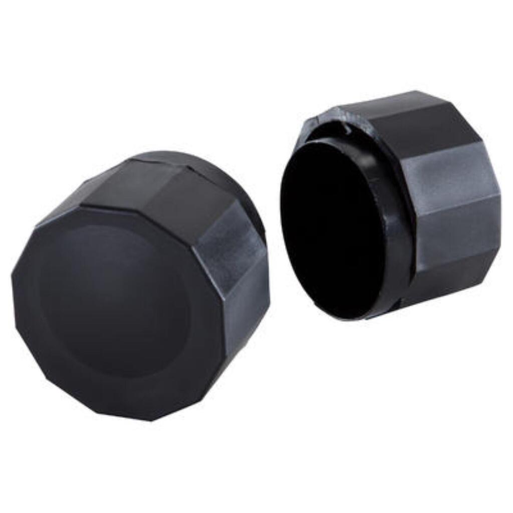 Pair of Standard Asymmetric Foot End Caps 60 - Black