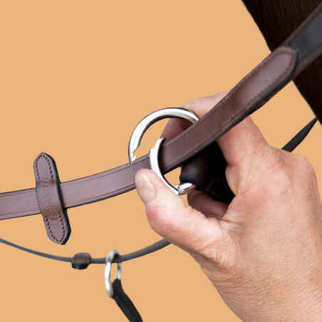 3-Point Hunting Martingale for Horse & Pony - Dark Brown