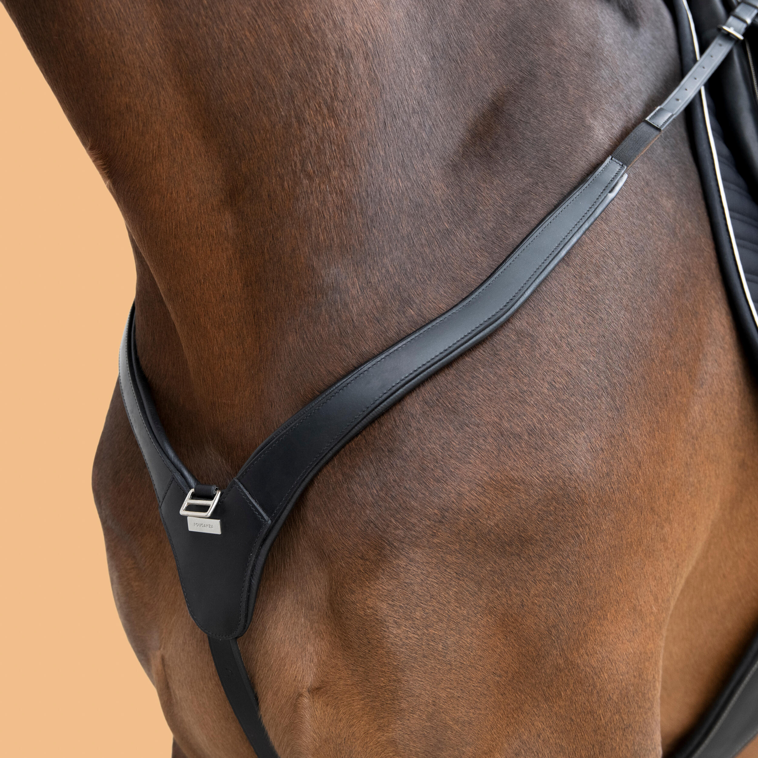 Pettorale con martingala pony e cavallo 3 punti nero  6/6