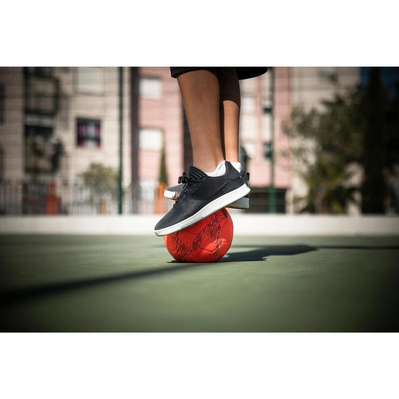 Schoenen voor street football kinderen Barrio KID zwart