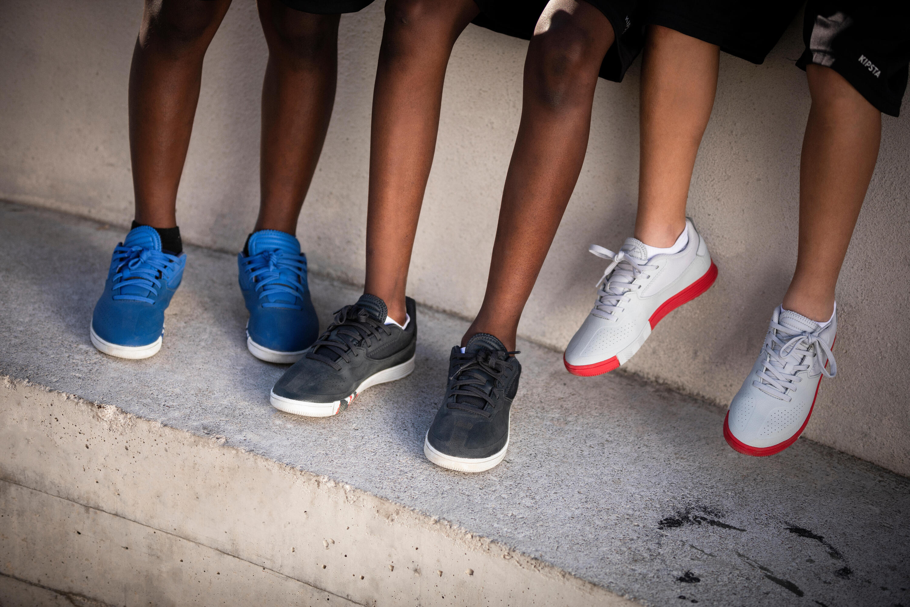 Chaussures enfants BARRIO Street Football JR Bleu 14/16