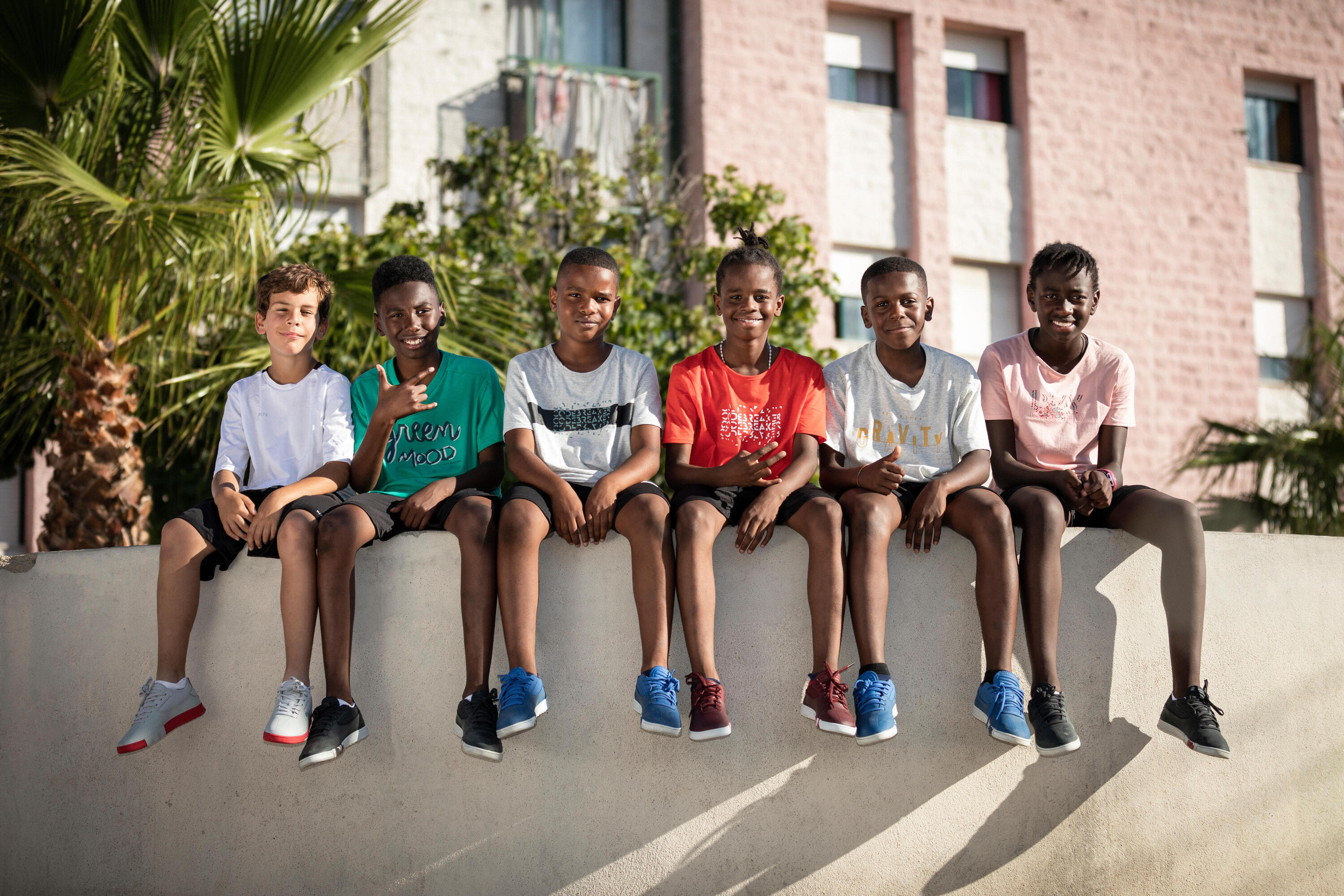 Chaussures enfants BARRIO Street Football JR Bleu 16/16