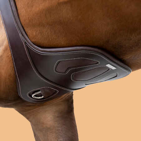 Horse and Pony Riding Leather Stud Girth 900 - Brown