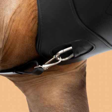 Horse Riding Leather Stud Girth For Horse and Pony 900 - Black