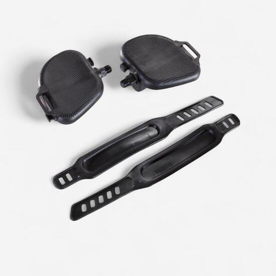PAIRE PEDALES MONOBLOC NOIRES