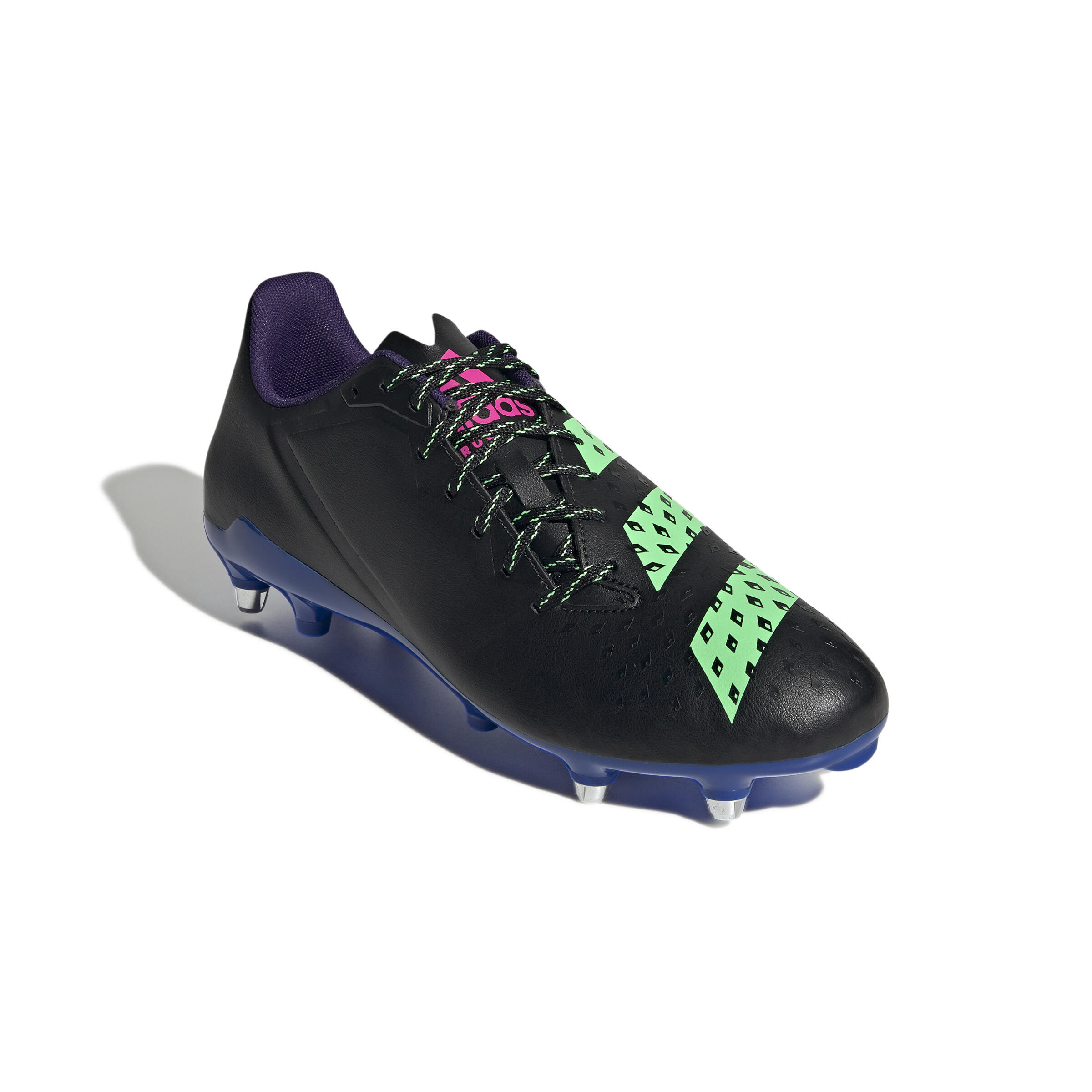 Rugbyschuhe Malice SG Schraubstollen weiche Böden Damen/Herren schwarz 5/9