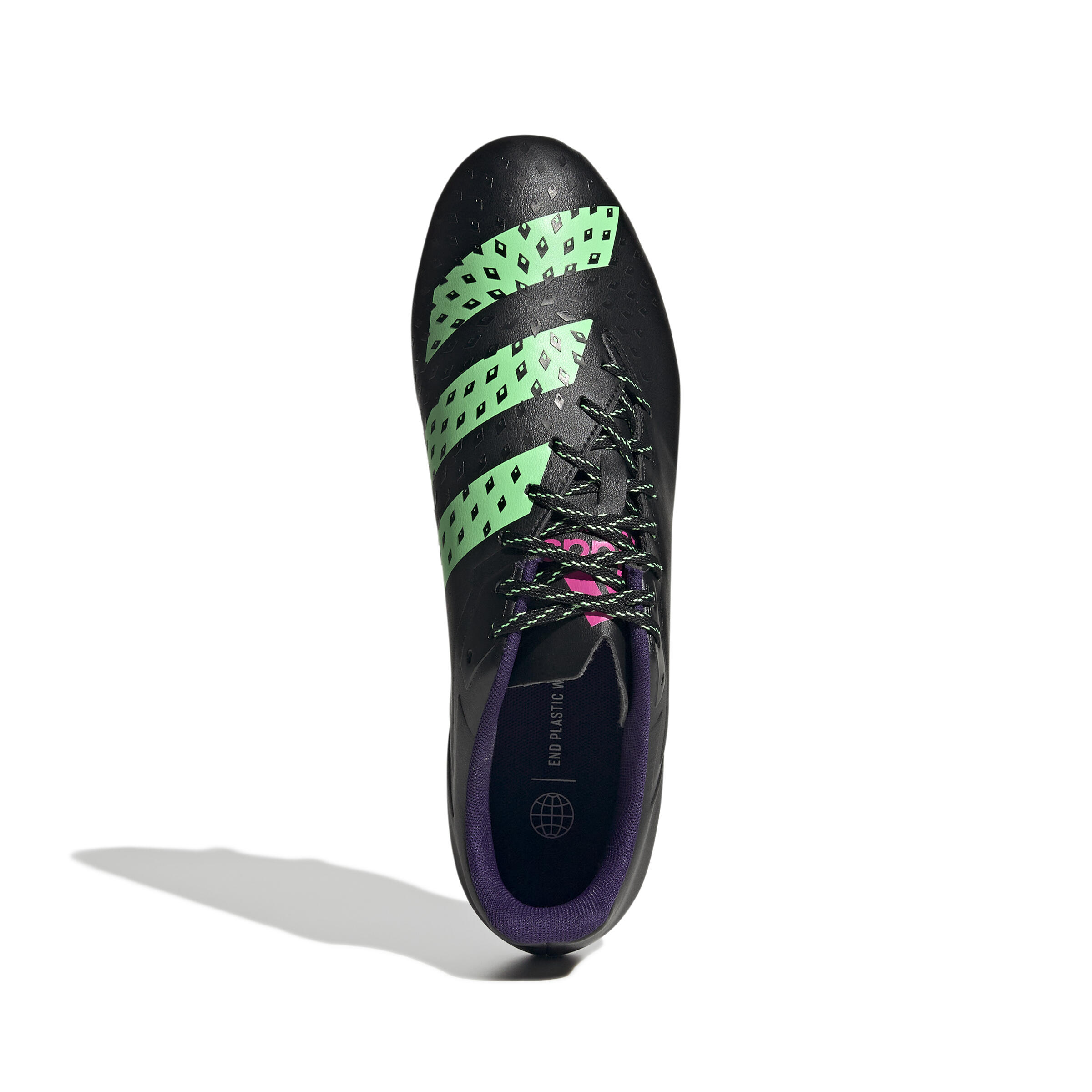 Rugbyschuhe Malice SG Schraubstollen weiche Böden Damen/Herren schwarz 6/9