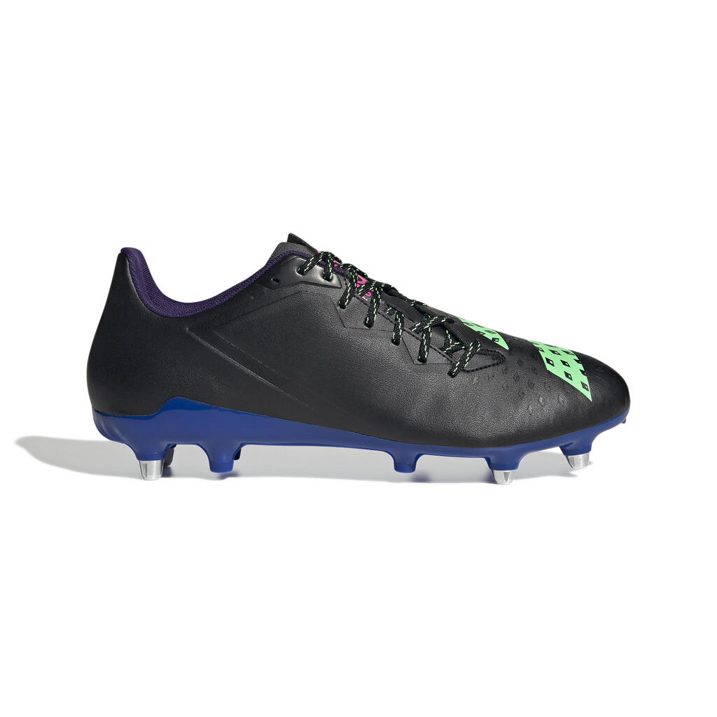 Men's/Women's Soft Pitch Screw-In Rugby Boots Malice SG - Black