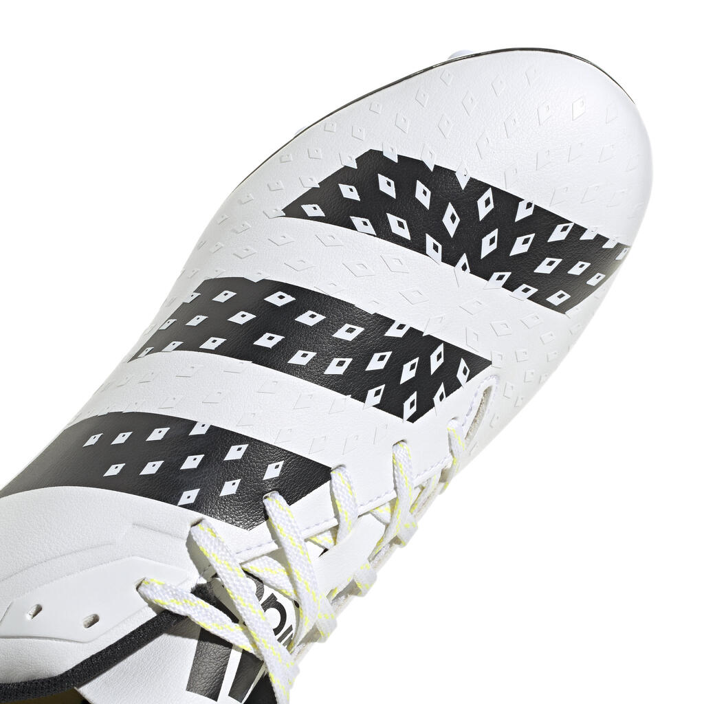 Men's/Women's Dry Pitch Moulded Rugby Boots Malice FG - White