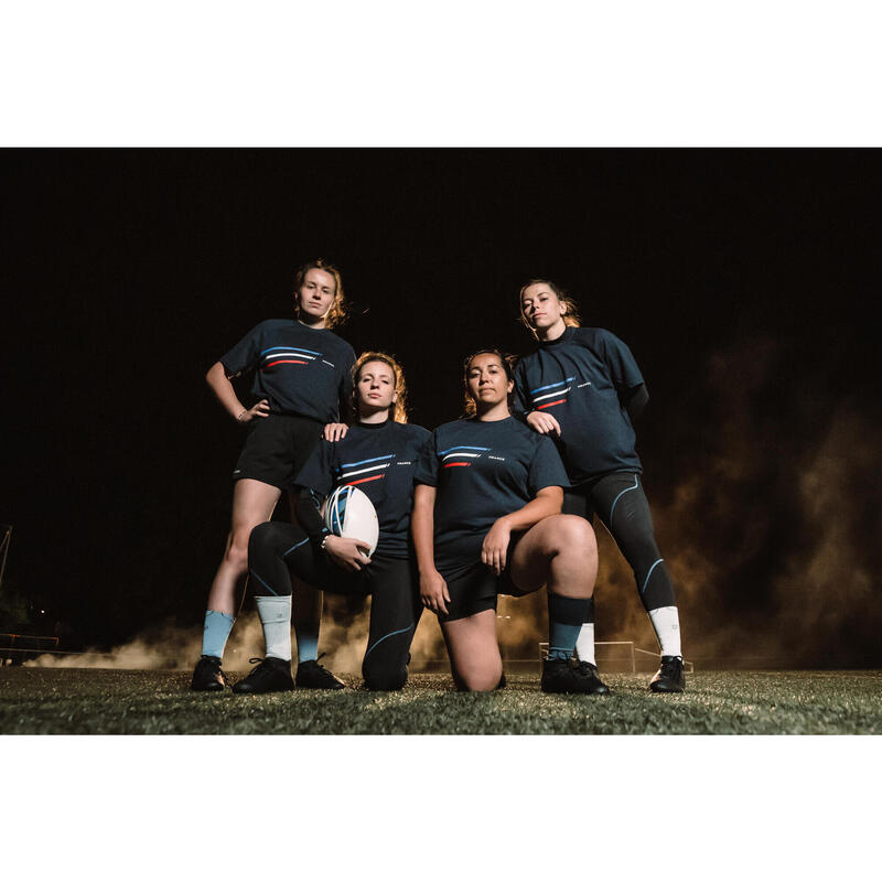 Tricou Rugby Replică Franța Albastru Adulți 