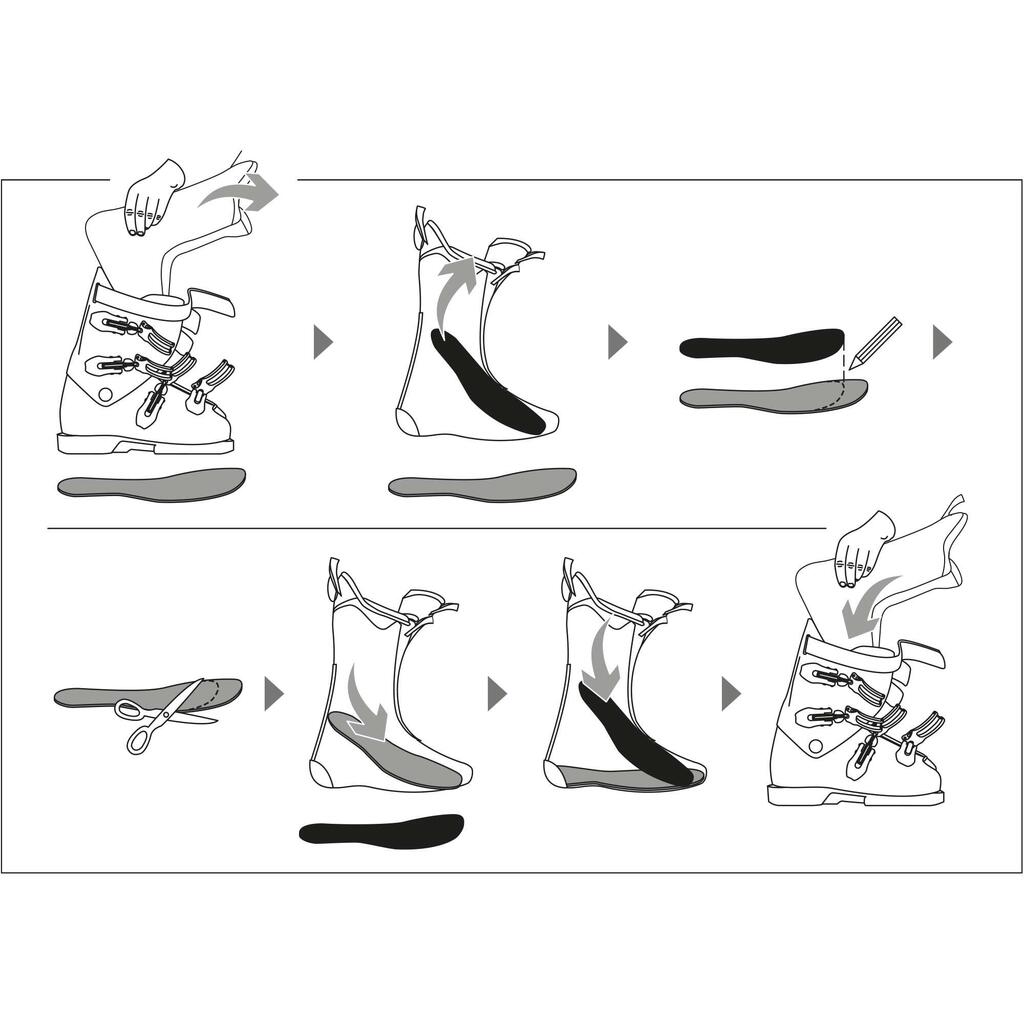 Įdėklas slidinėjimo batams sumažinti, 3 mm