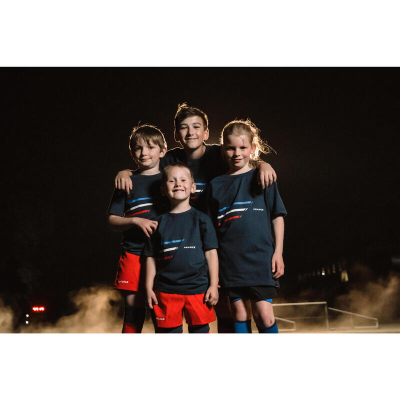 Tricou Rugby Replica Franța Albastru Copii