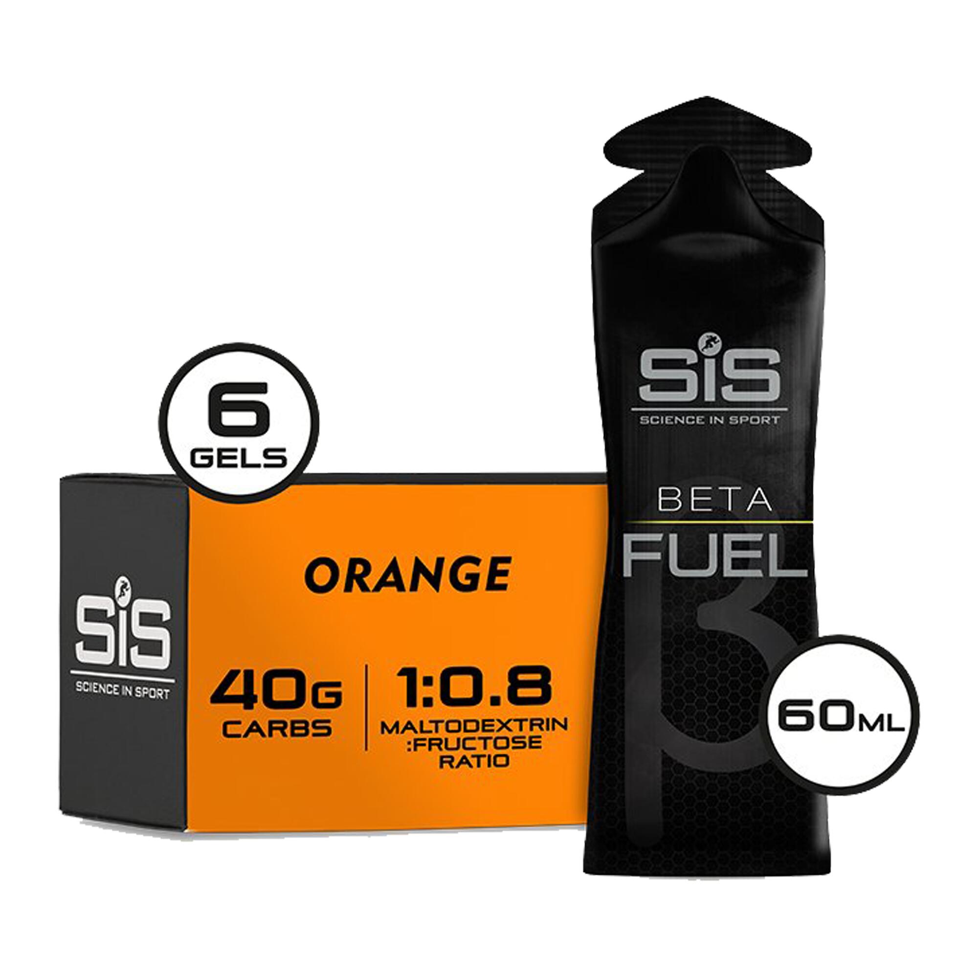 Science in sport gel beta fuel laranja x6