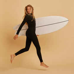 WOMEN'S SURFING WETSUIT 900 NEOPRENE 4/3 MM BLACK