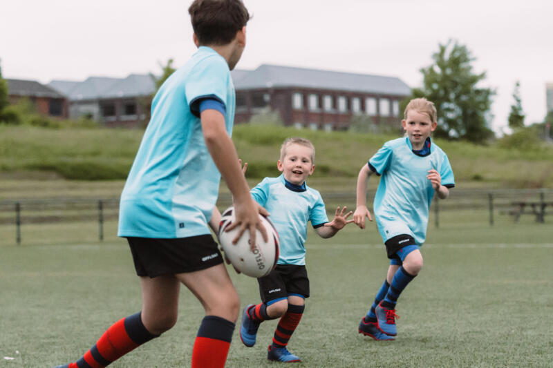 Buty do rugby dla dzieci Offload Skill 100 FG na suchą nawierzchnię