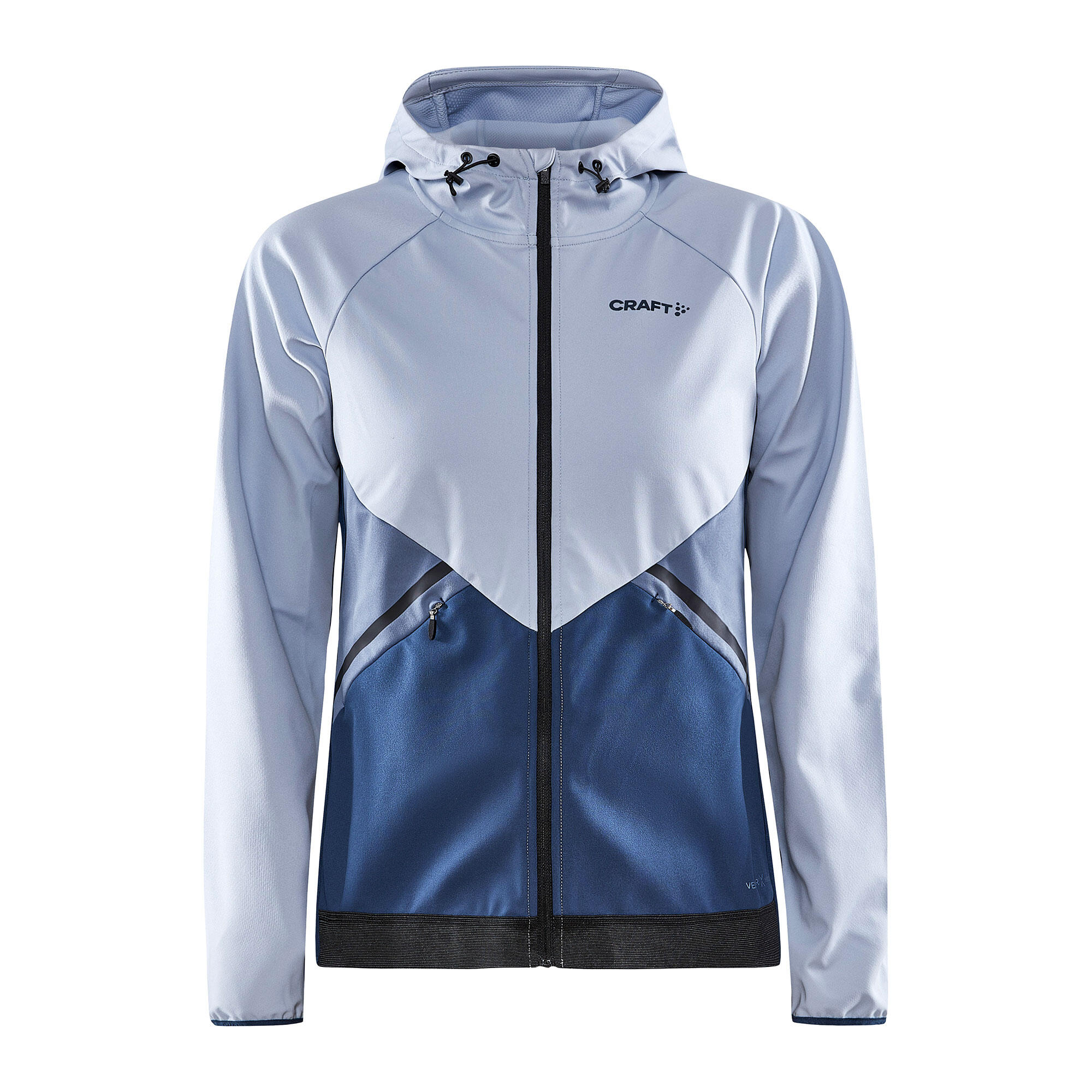 ADULT CROSS-COUNTRY SKI JACKET - CORE GLIDE HOOD CRAFT WOMEN BLUE