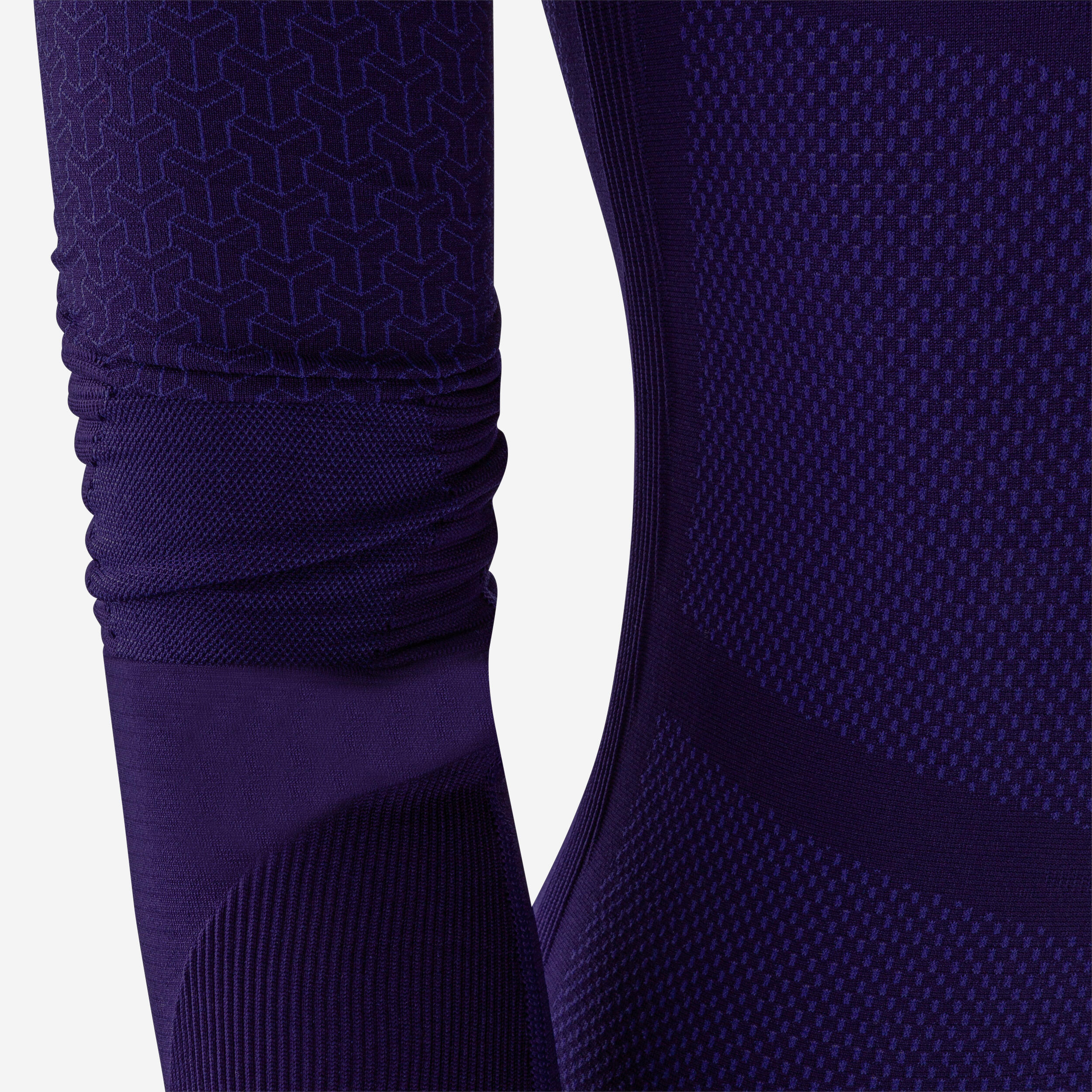 Adult Long-Sleeved Thermal Base Layer Top Keepdry 500 - Purple 14/15