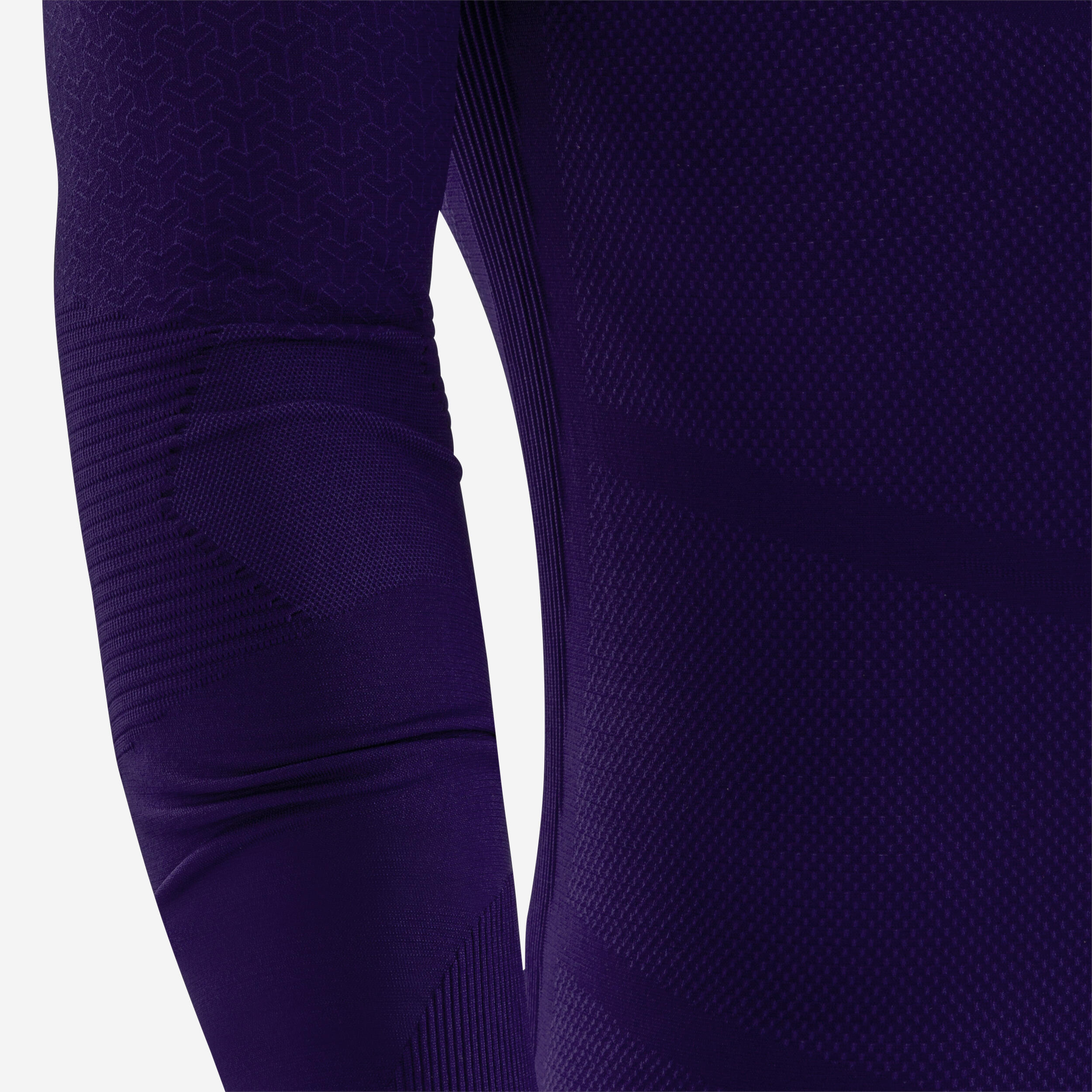 Adult Long-Sleeved Thermal Base Layer Top Keepdry 500 - Purple 13/15