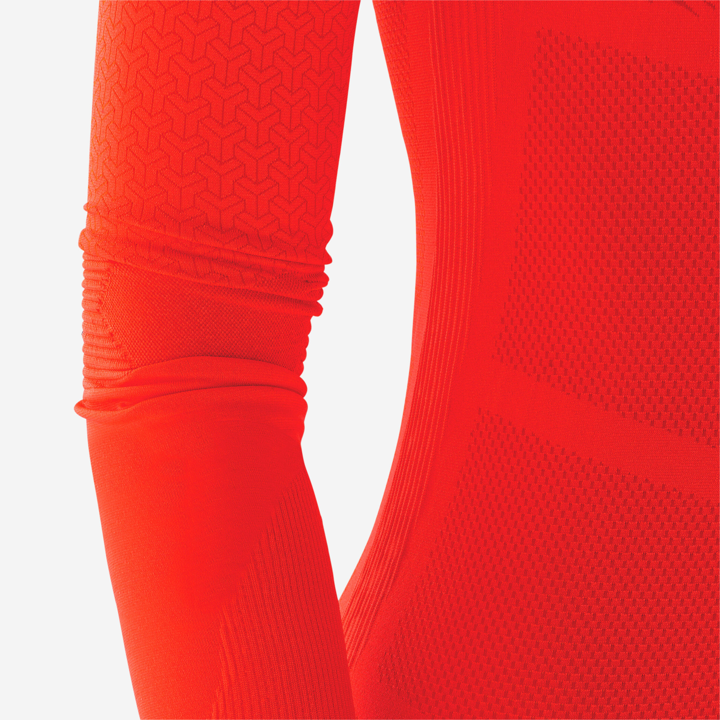 Adult Long-Sleeved Thermal Base Layer Top Keepdry 500 - Orange 16/16