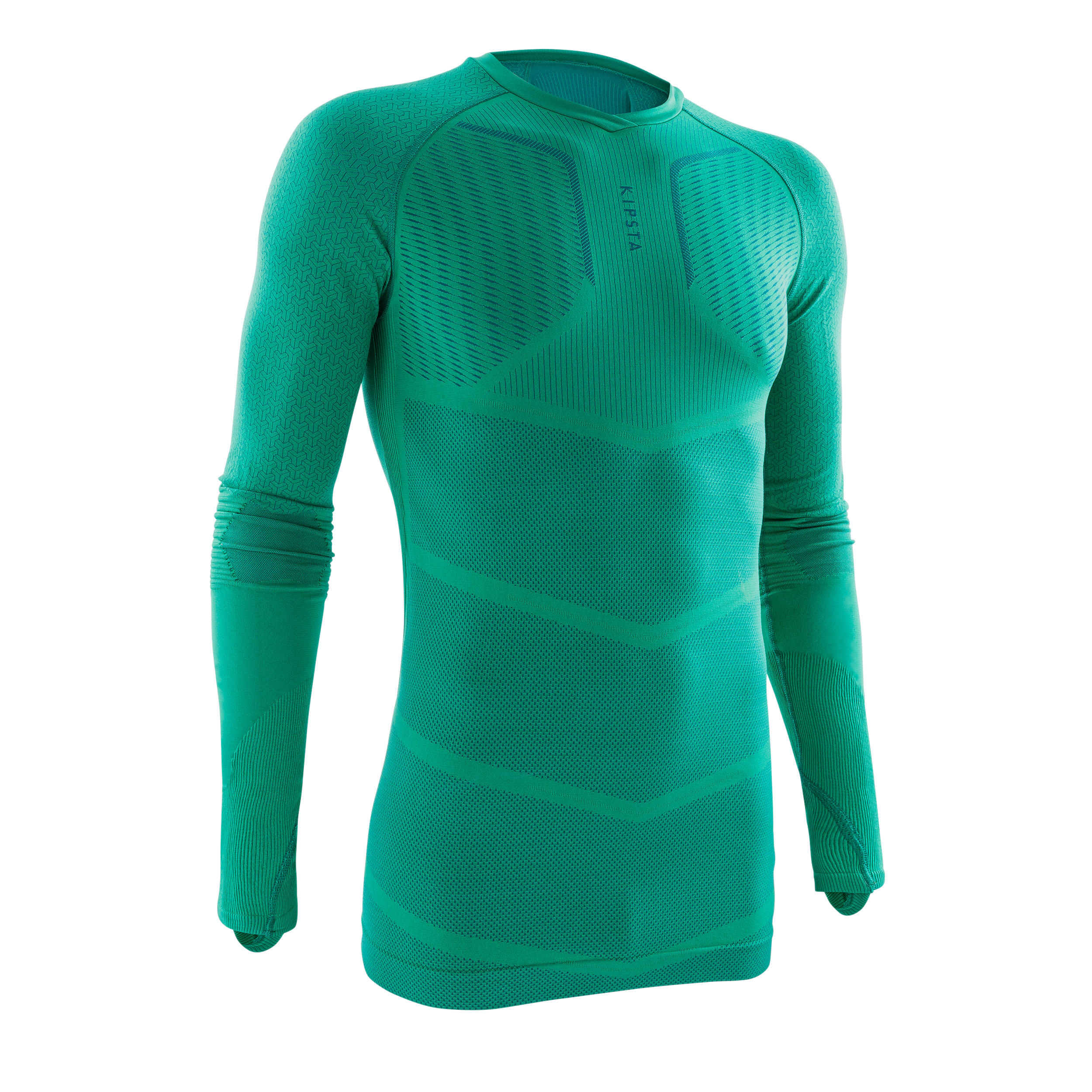 Bluza Termica Fotbal Keepdry 500 Verde Adulti