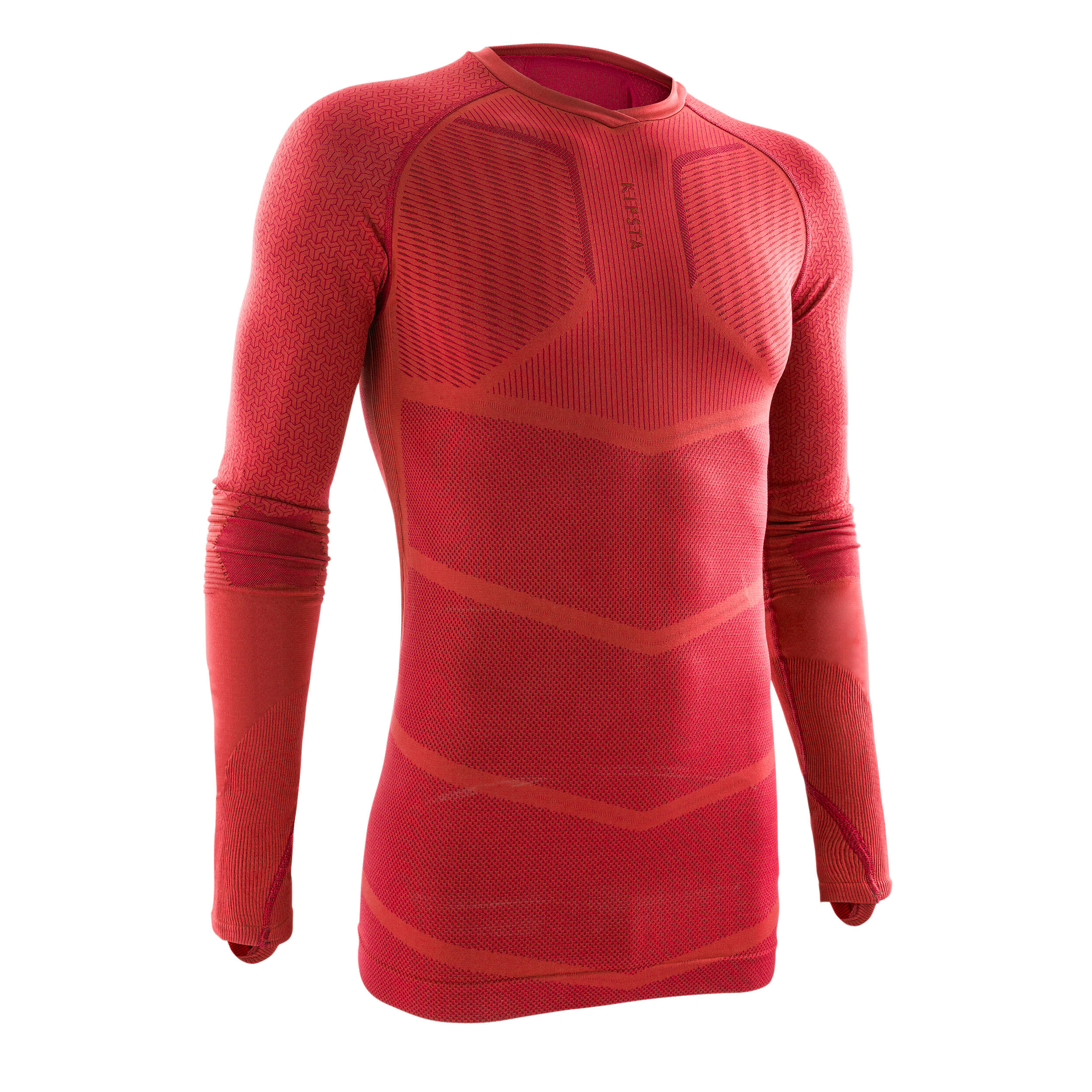 Bluză termică Fotbal Keepdry 500 Roșu Adulți 500  Accesorii si imbracaminte termica adulti