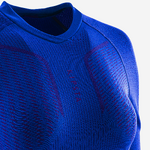 Sous-Vêtements Thermique Homme | Kipsta Sous-vêtement Keepdry 500 adulte  manches longues bleu indigo Bleu Indigo Vif — Dufur