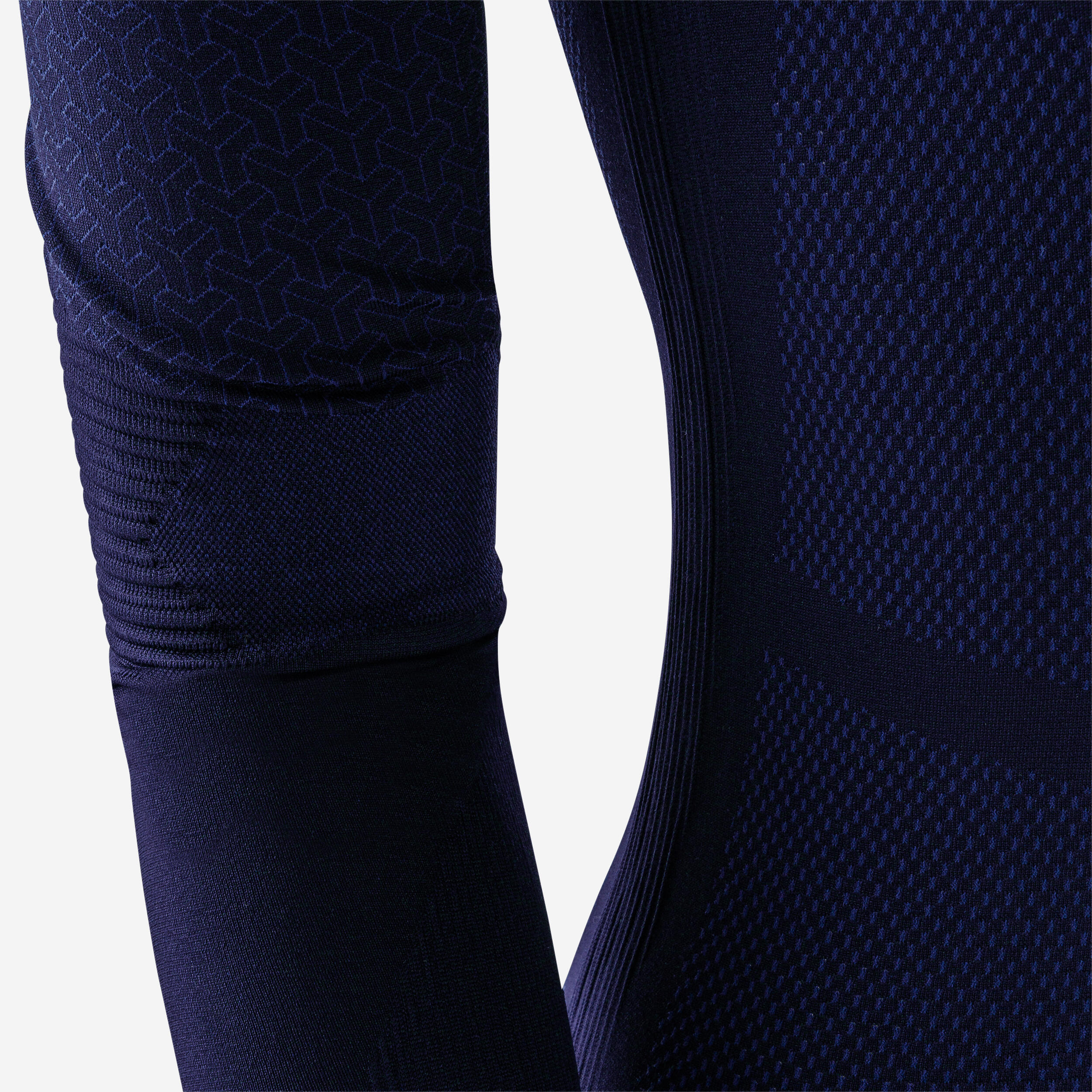 Adult Long-Sleeved Thermal Base Layer Top Keepdry 500 - Navy Blue 14/14