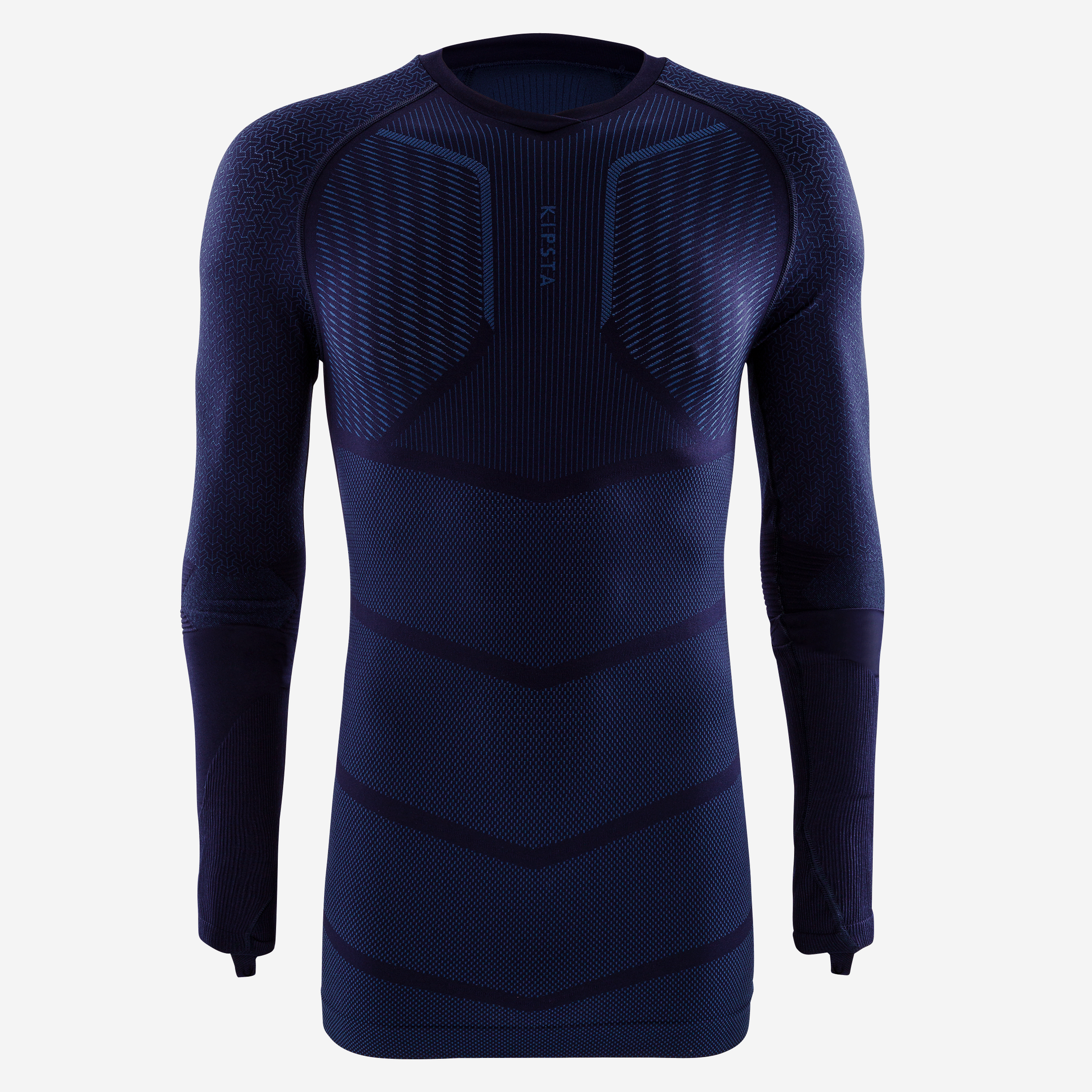 Sous-Vêtements Thermique Homme | Kipsta Sous-vêtement Keepdry 500 adulte  manches longues bleu indigo Bleu Indigo Vif — Dufur