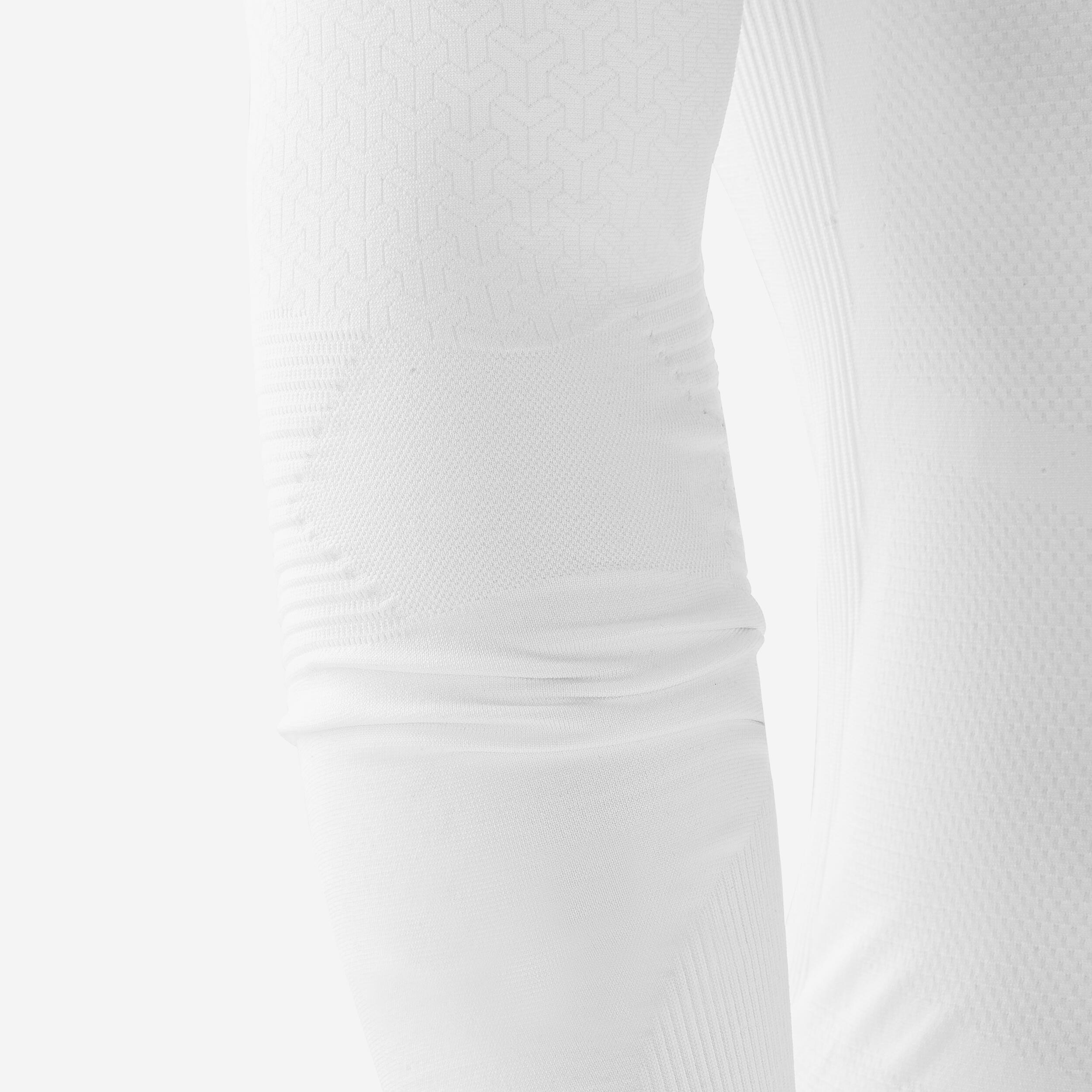 PRIMERA CAPA FÚTBOL CUELLO ALTO MANGA LARGA  ADULTO BLANCO KEEPDRY 500 9/11