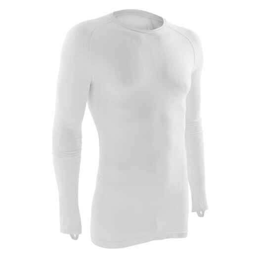 
      Adult Long-Sleeved Thermal Base Layer Top Keepdry 500 - White
  