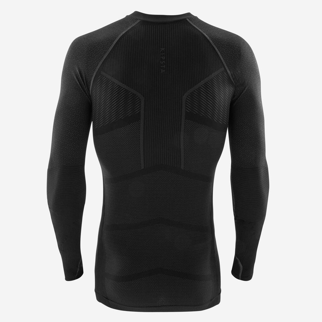 SOUS-VETEMENT THERMIQUE HAUT MANCHES LONGUES  ADULTE NOIR KEEPDRY 500