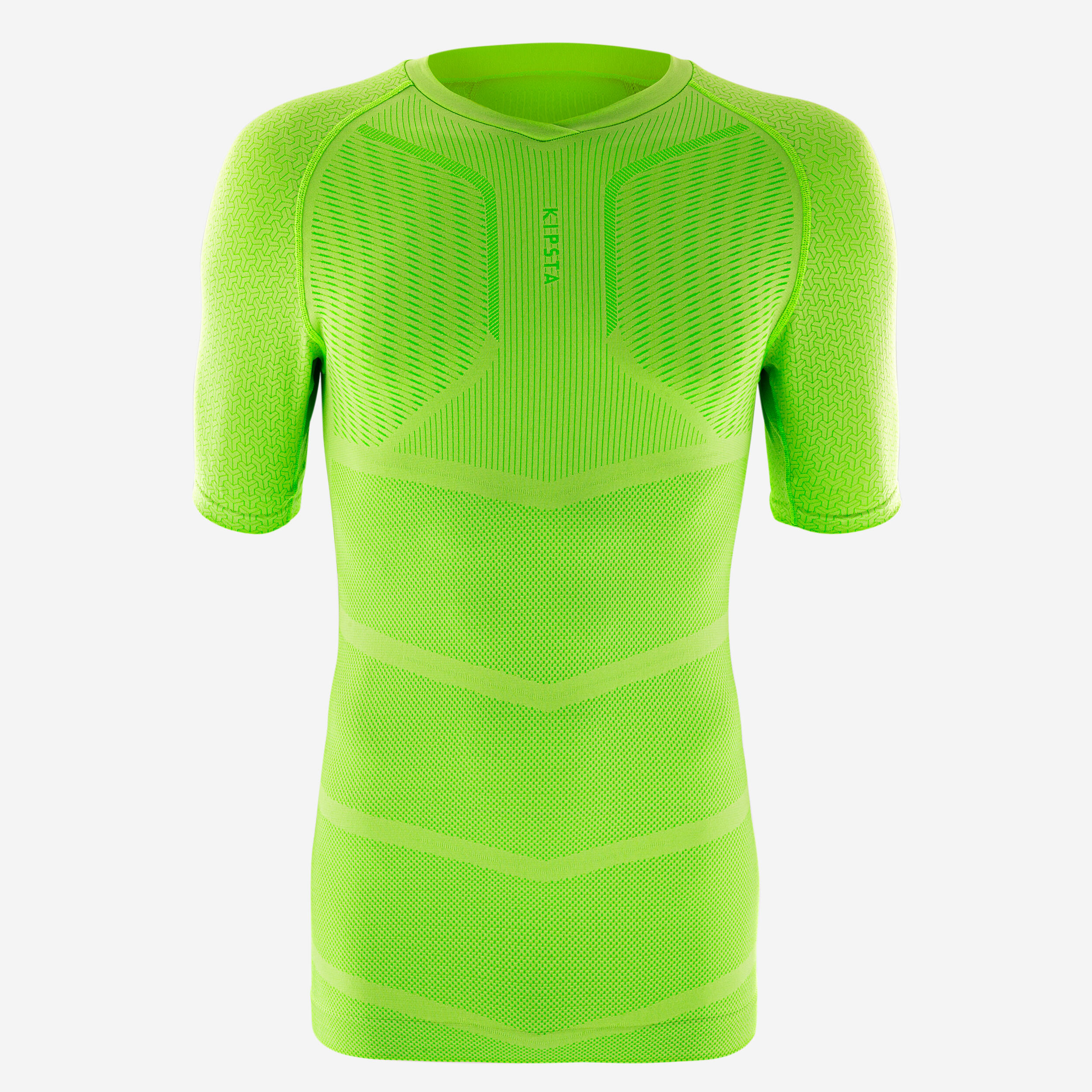 Adult Short-Sleeved Thermal Base Layer Top Keepdry - Aniseed 2/5