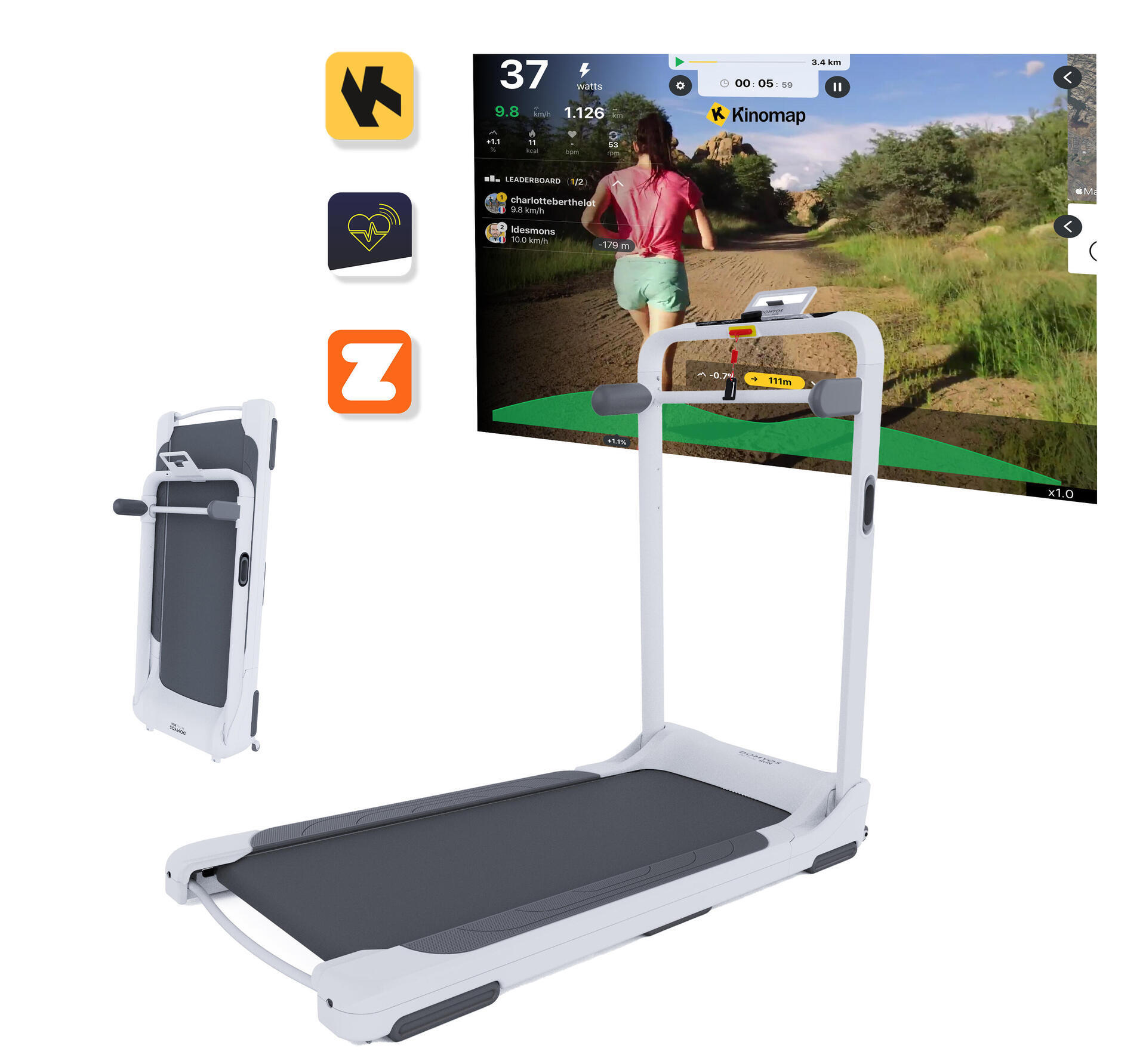 DECATHLON 自動供電交叉訓練機 ,提供6種功能,9種模式