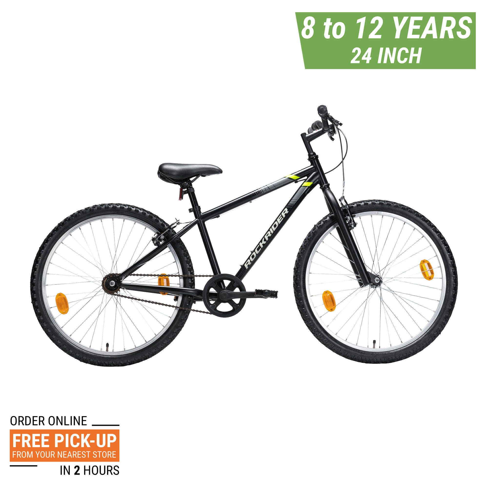 Kids Cycle Rockrider ST50 8 - 12 years (24 inch) - Black -  3