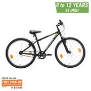 Kids Cycle Rockrider ST50 8 - 12 years (24 inch) - Black