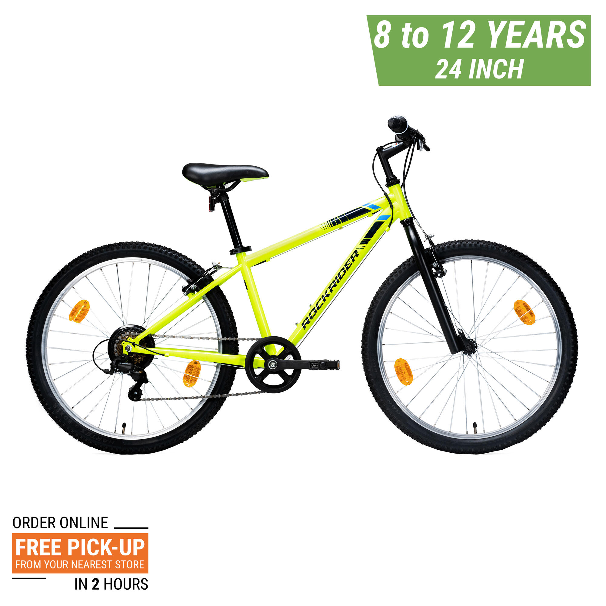 Kids Cycle Rockrider ST50 12 Years (24 Inch) Black forum.iktva.sa