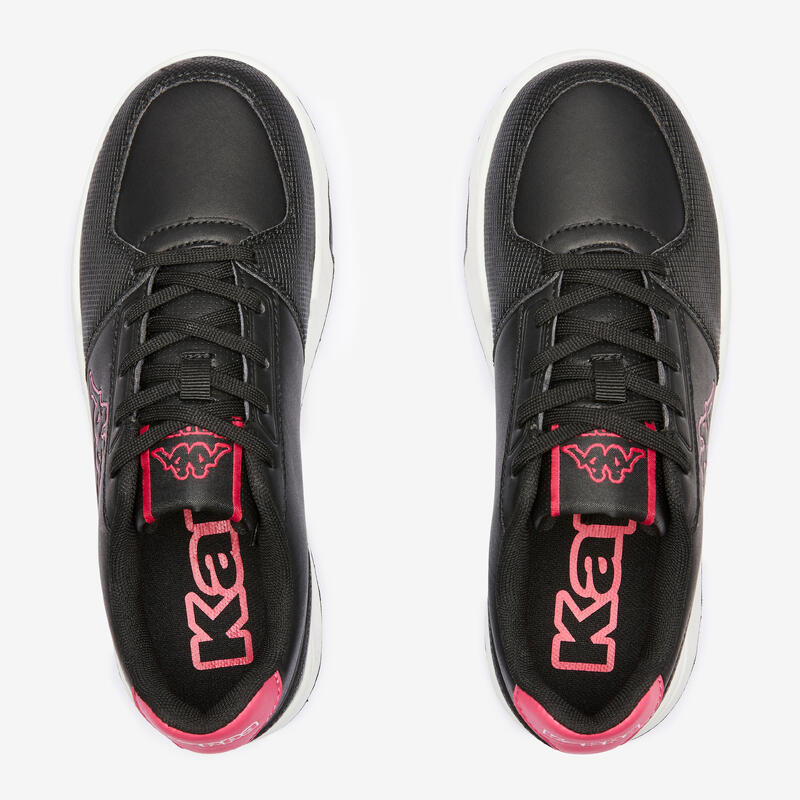 Baskets à lacets enfant - KAPPA ELOI noir/rose