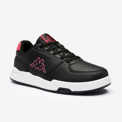 Sneakers met veters voor kinderen eloi zwart roze