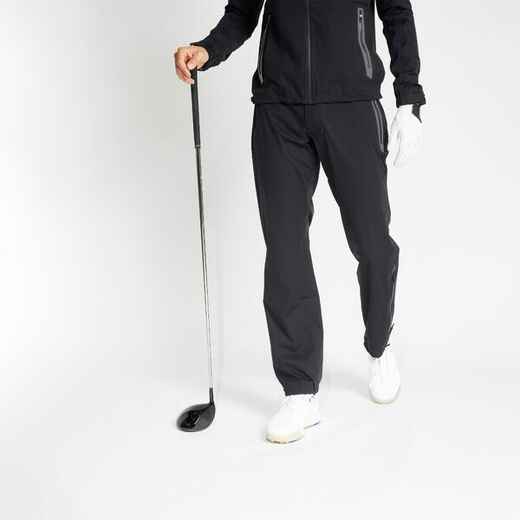 
      Men's Golf Waterproof Rain Trousers - RW500 Black
  