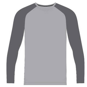 Men's Long-Sleeved Fitness T-Shirt 520 - Grey